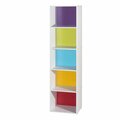 Made-To-Order 59.06 x 11.77 x 15.91 in. 5-Shelf Bookcase, Rainbow MA2966916